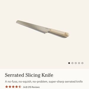 Our Place Serrated Slicing Knife New In Box STEAM Color